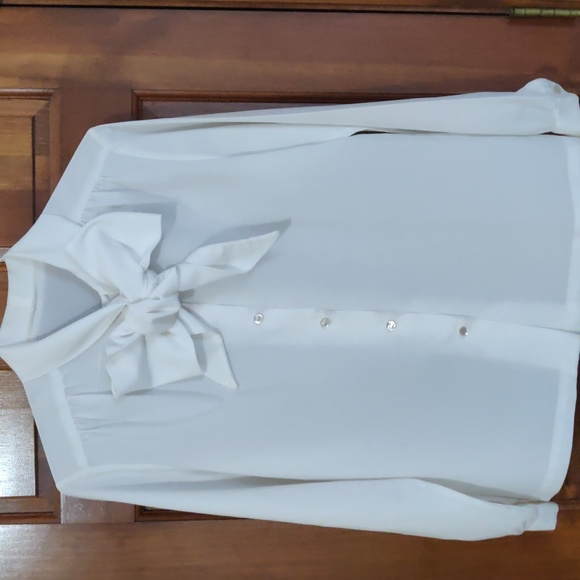 Ladies Long Sleeve Button Down Dress Shirt/Blousr - Picture 2 of 6